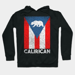 CaliRican Flag Puerto Rican California Puerto Rico Proud Hoodie